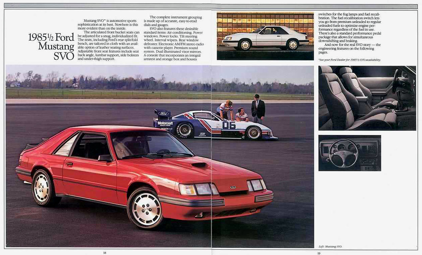 1985 Ford Mustang SVO Brochure Page 15